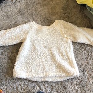Fuzzy White Sweater